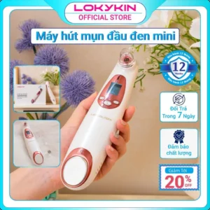 M&aacute;y h&uacute;t mụn đầu đen k&egrave;m chức năng đẩy tinh chất n&acirc;ng cơ mặt cầm tay mini Lokykin l&agrave;m sạch s&acirc;u lỗ ch&acirc;n l&ocirc;ng LSO04